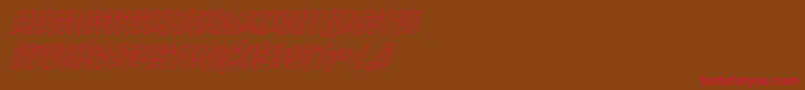 Galaxyforceoutital Font – Red Fonts on Brown Background