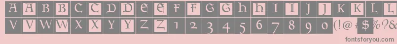 Goudamentbricks Font – Gray Fonts on Pink Background