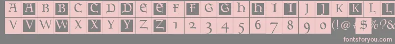 Goudamentbricks Font – Pink Fonts on Gray Background