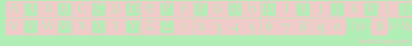 Goudamentbricks Font – Pink Fonts on Green Background