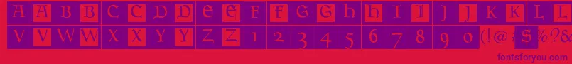 More about Goudamentbricks Font Goudamentbricks Font – Purple Fonts on Red Background