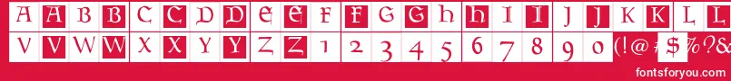 Goudamentbricks Font – White Fonts on Red Background