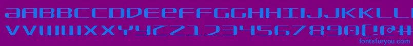 Sdf Light Font – Blue Fonts on Purple Background