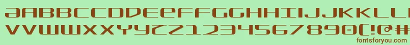 Sdf Light Font – Brown Fonts on Green Background