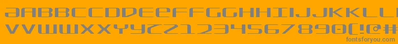 Sdf Light Font – Gray Fonts on Orange Background