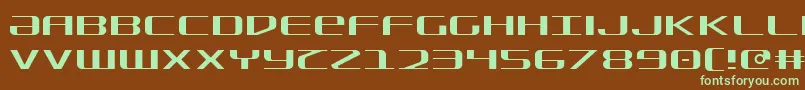 Sdf Light Font – Green Fonts on Brown Background