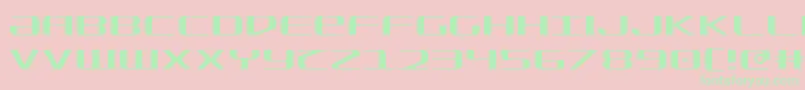 Sdf Light Font – Green Fonts on Pink Background