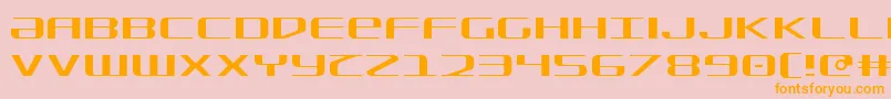 Sdf Light Font – Orange Fonts on Pink Background