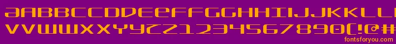 Sdf Light Font – Orange Fonts on Purple Background