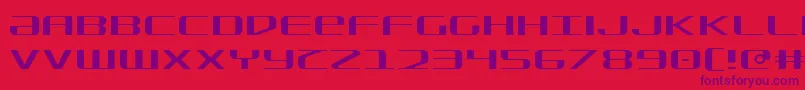 Sdf Light Font – Purple Fonts on Red Background