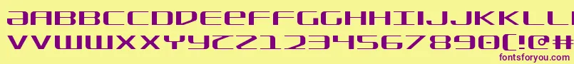 Sdf Light Font – Purple Fonts on Yellow Background