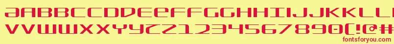 Sdf Light Font – Red Fonts on Yellow Background