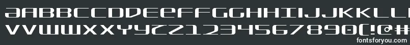 フォントSdf Light – 黒い背景に白い文字