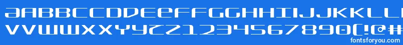 フォントSdf Light – 青い背景に白い文字