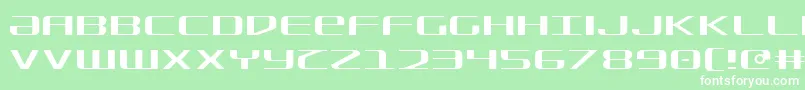 フォントSdf Light – 緑の背景に白い文字