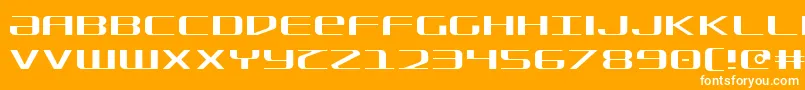 フォントSdf Light – オレンジの背景に白い文字