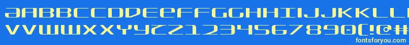 Sdf Light Font – Yellow Fonts on Blue Background