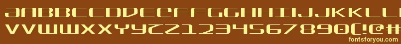 Sdf Light Font – Yellow Fonts on Brown Background