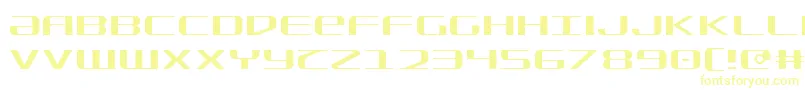 フォントSdf Light – 白い背景に黄色の文字