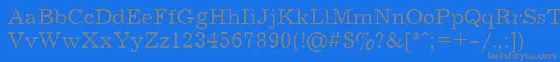 Ukrainianjournal Font – Gray Fonts on Blue Background