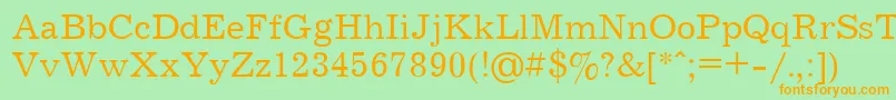 Ukrainianjournal Font – Orange Fonts on Green Background