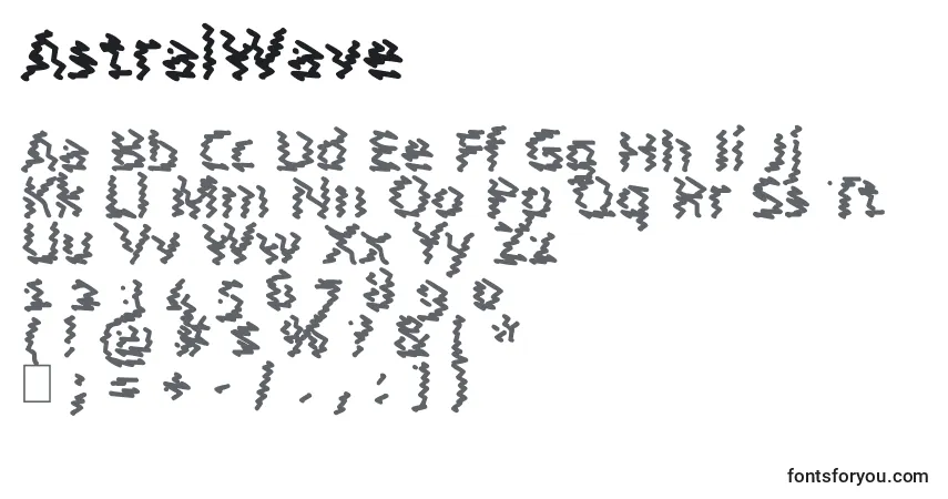AstralWave Font – alphabet, numbers, special characters