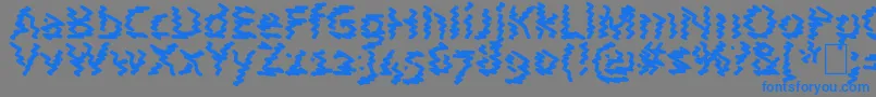 Шрифт AstralWave – синие шрифты на сером фоне