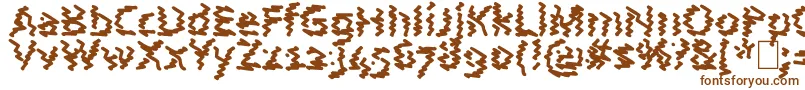 AstralWave Font – Brown Fonts on White Background