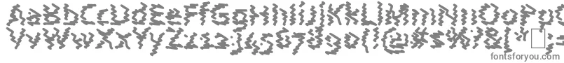 AstralWave-fontti – harmaat kirjasimet valkoisella taustalla