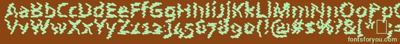 AstralWave Font – Green Fonts on Brown Background