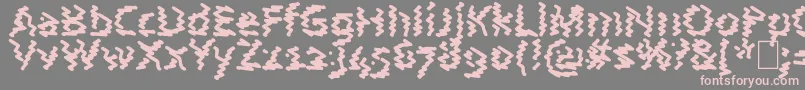 フォントAstralWave – 灰色の背景にピンクのフォント