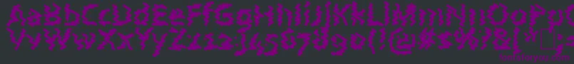 Шрифт AstralWave – фиолетовые шрифты на чёрном фоне