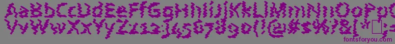 AstralWave Font – Purple Fonts on Gray Background