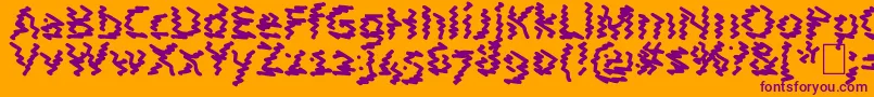 More about AstralWave Font AstralWave Font – Purple Fonts on Orange Background