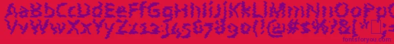 AstralWave Font – Purple Fonts on Red Background