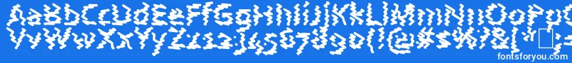 AstralWave Font – White Fonts on Blue Background