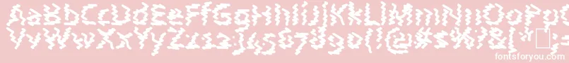 Czcionka AstralWave – białe czcionki na różowym tle