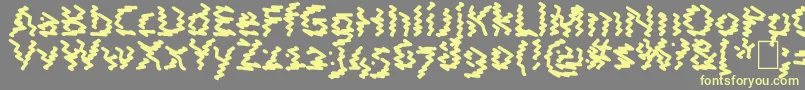 AstralWave Font – Yellow Fonts on Gray Background