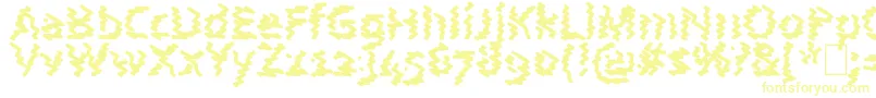 AstralWave-fontti – keltaiset fontit valkoisella taustalla
