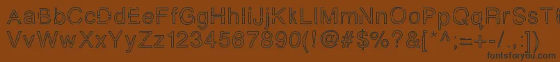 Simplychalky-Schriftart – Schwarze Schriften auf braunem Hintergrund