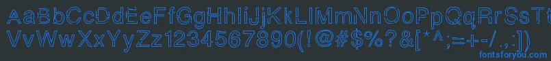 Simplychalky Font – Blue Fonts on Black Background