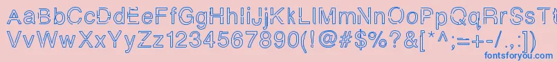 Simplychalky Font – Blue Fonts on Pink Background