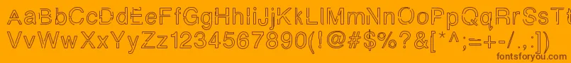 Simplychalky Font – Brown Fonts on Orange Background