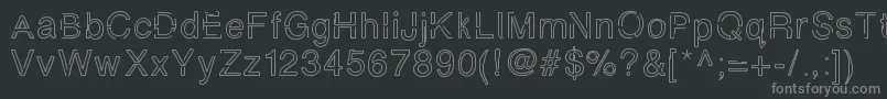 Simplychalky Font – Gray Fonts on Black Background
