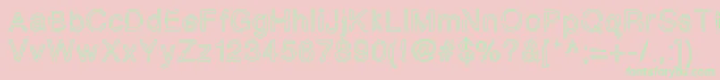 Simplychalky Font – Green Fonts on Pink Background