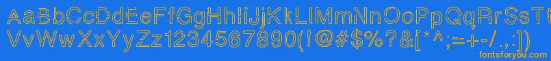 Шрифт Simplychalky – оранжевые шрифты на синем фоне