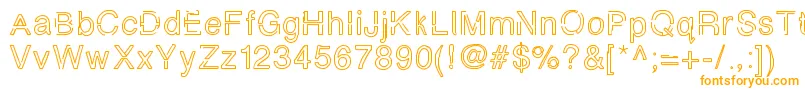 Simplychalky Font – Orange Fonts on White Background