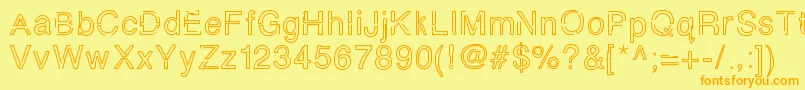 Simplychalky Font – Orange Fonts on Yellow Background