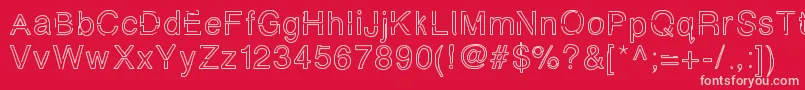 Simplychalky Font – Pink Fonts on Red Background