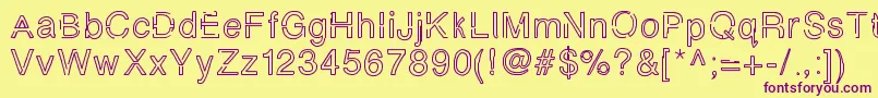 Simplychalky Font – Purple Fonts on Yellow Background